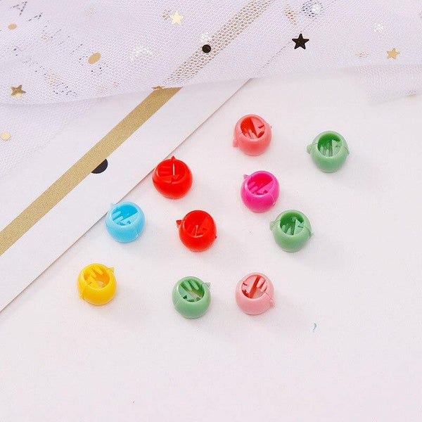 20/40pcs Women Girls Cute Mini Hair Claw Clips Candy Color Plastic Hairpins Hair Braids Maker Beads Hair Accessories Headwear