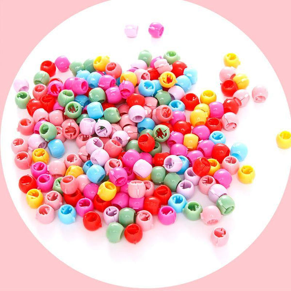 20/40pcs Women Girls Cute Mini Hair Claw Clips Candy Color Plastic Hairpins Hair Braids Maker Beads Hair Accessories Headwear