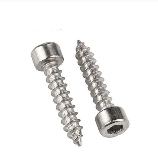 20/50pcs M2 M2.6 M3 M3.5 M4 304 A2-70 stainless steel Allen Hex Hexagon Socket Cap Head Self-tapping Screw Furniture Wood Screw