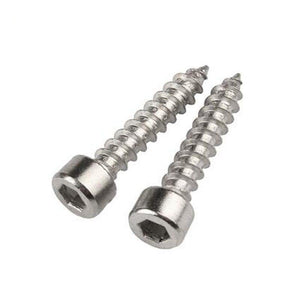 20/50pcs M2 M2.6 M3 M3.5 M4 304 A2-70 stainless steel Allen Hex Hexagon Socket Cap Head Self-tapping Screw Furniture Wood Screw