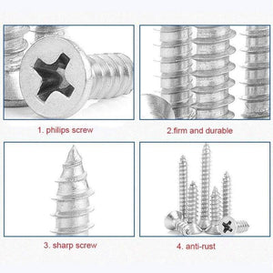 20/55pcs Cross Recessed Countersunk Flat Head Self-tapping Screw M3 M3.5 M4 M5 M6 Stainless Steel Phillips Screw Furniture Screw