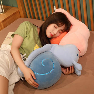 Planet Gates 20-60cm Cartoon Snails Plush Toys Lovely Animal Pillow Stuffed Soft Kawaii Snail Dolls Sofa Cushion Cute Birthday Gift for Girls