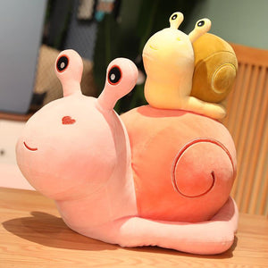 Planet Gates 20-60cm Cartoon Snails Plush Toys Lovely Animal Pillow Stuffed Soft Kawaii Snail Dolls Sofa Cushion Cute Birthday Gift for Girls