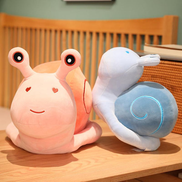 Planet Gates 20-60cm Cartoon Snails Plush Toys Lovely Animal Pillow Stuffed Soft Kawaii Snail Dolls Sofa Cushion Cute Birthday Gift for Girls