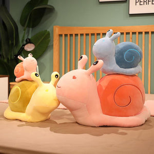 Planet Gates 20-60cm Cartoon Snails Plush Toys Lovely Animal Pillow Stuffed Soft Kawaii Snail Dolls Sofa Cushion Cute Birthday Gift for Girls