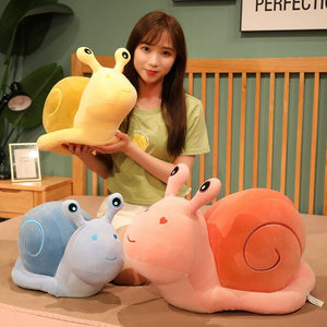 Planet Gates 20-60cm Cartoon Snails Plush Toys Lovely Animal Pillow Stuffed Soft Kawaii Snail Dolls Sofa Cushion Cute Birthday Gift for Girls