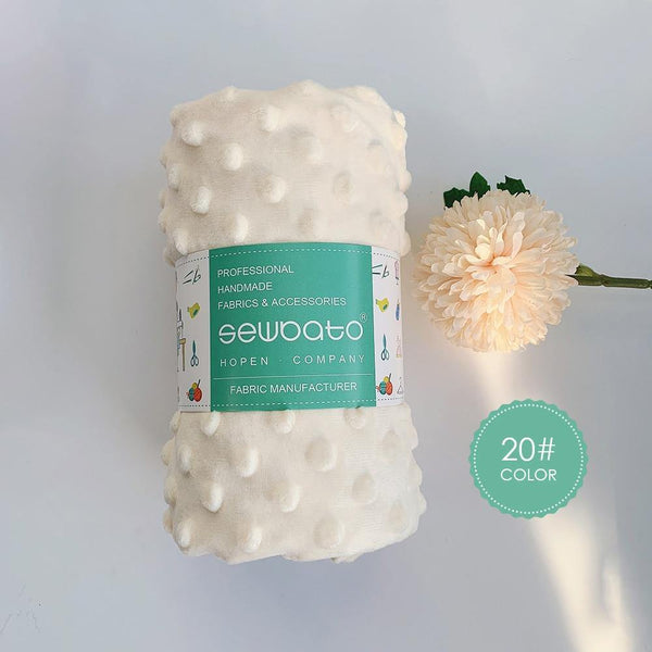 Planet Gates 20 / 70x100cm 70x100cm Minky Fabric For Sewing 30 Colors Super Soft Minky Dot Plush Fabric Eco-Friendly Polyester Handwork Fabric