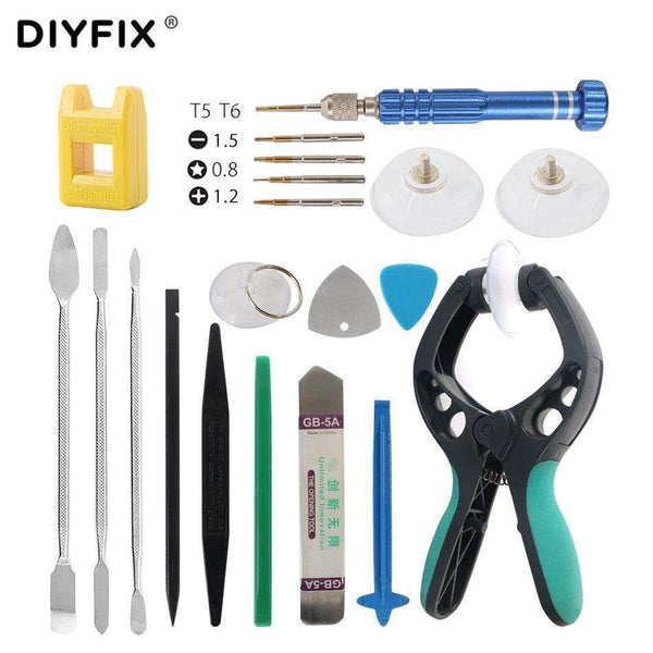 Planet Gates 20 in 1 Repair Tools Kit Smartphone LCD Screen Opening Pliers Metal Pry Spudger Set for Mobile Phone Tablet Laptop PC