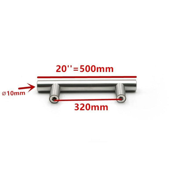 50mm-500mm Stainless Steel Kitchen Door Cabinet T Bar Handle Pull Knob Cabinet Knobs Furniture Handle Cupboard Drawer Handle