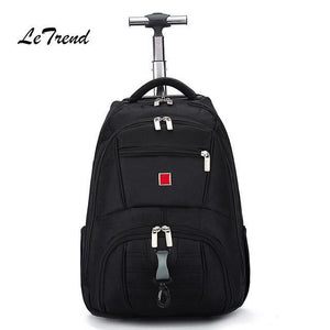 Planet Gates 20 inch Business Oxford Travel Bag Men Large Capacity Backpack Women Rolling Luggage Trolley Case Carry On Wheels Suitcase