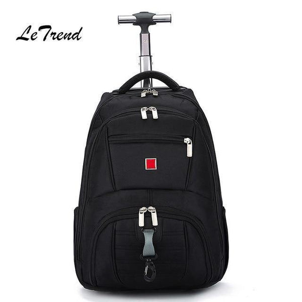 Planet Gates 20 inch Business Oxford Travel Bag Men Large Capacity Backpack Women Rolling Luggage Trolley Case Carry On Wheels Suitcase