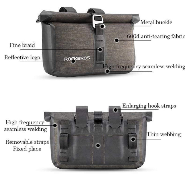 Planet Gates 20 L Combo Waterproof Bicycle Front Tube Bags Big Capacity MTB Cycling Handlebar Bags Front Frame Trunk Pannier Bike Accessories