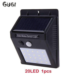 Planet Gates 20 LEDS / 1 Pieces GUGI Solar Charger LED Solar Light Motion Sensor Outdoor Lighting 20LEDS Mini Solar Wall Lamp LED lights For Garden fence light