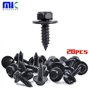 Planet Gates 20 Pcs Hex Head Screw for Toyota RAV4 06-18 Tacoma 00-04 Lexus RX330 04-06 Scion tC 05-16 Bumper Fastener Screw