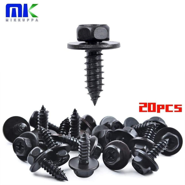 Planet Gates 20 Pcs Hex Head Screw for Toyota RAV4 06-18 Tacoma 00-04 Lexus RX330 04-06 Scion tC 05-16 Bumper Fastener Screw