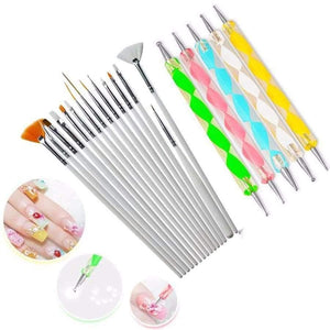 Planet Gates 20 pcs/set Nail Art Design Set Dotting Pen Drawing Nail Varnish Gel Polish Brush for Manicure Nail Art Tools Nails Art Brush