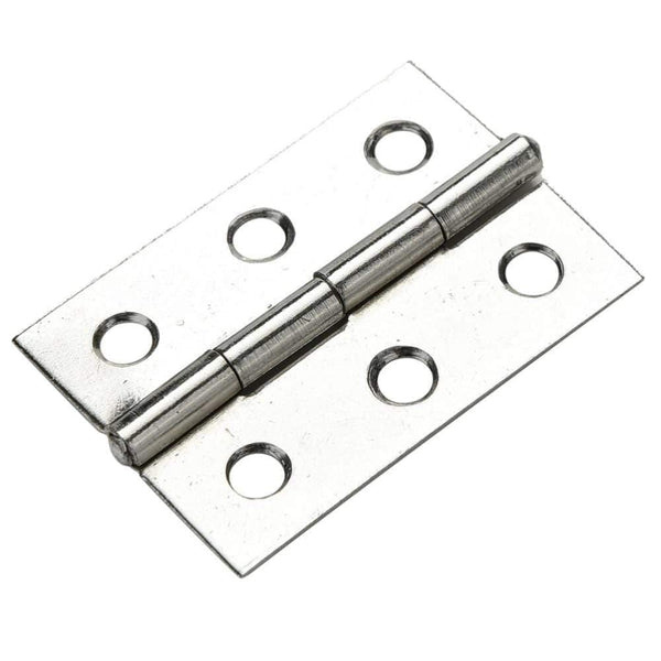 Planet Gates 20 Pcs Silver Stainless Steel 6 Mounting Holes Butt Hinges 2.5 inches Long