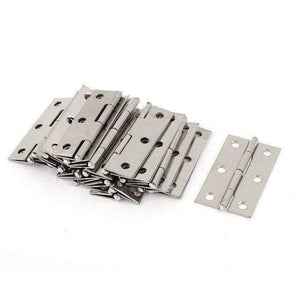 Planet Gates 20 Pcs Silver Stainless Steel 6 Mounting Holes Butt Hinges 2.5 inches Long
