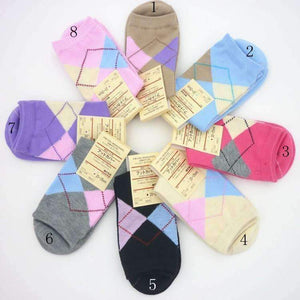 Planet Gates 20 pieces=10pairs new design  women's socks with high quality Winter Rhombus design media corta socking