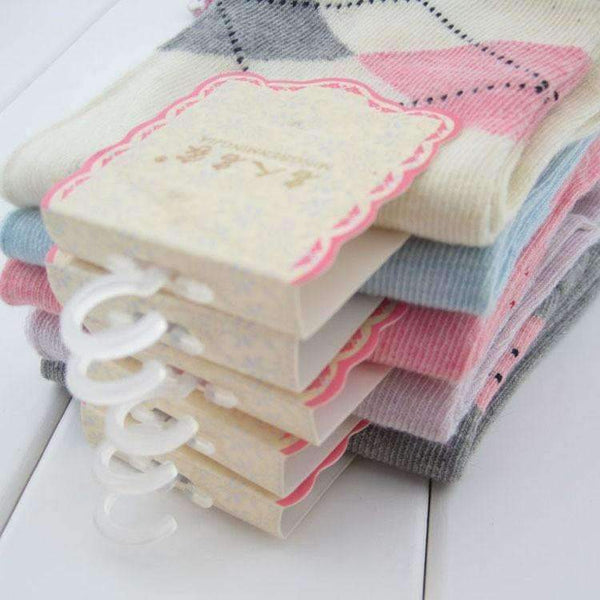 Planet Gates 20 pieces=10pairs new design  women's socks with high quality Winter Rhombus design media corta socking