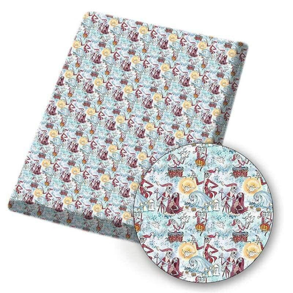 Planet Gates 20 Polyester Cotton Fabric Facial Expression Printed Fabric Sewing Home Textile Cloth Garment Bag Material 45*145cm 80g/pc