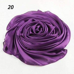 Planet Gates 20 Purple / One Size Women Spring Silk Scarf Soft Smooth Solid Color Long Shawl Summer Beach Cover-Up Wraps Sun-Protective Scarves 90*180
