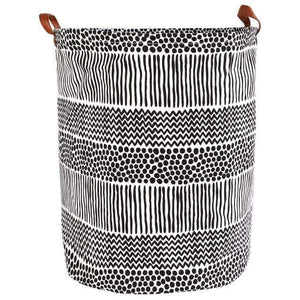 Foldable Closure Laundry Basket Large Capacity Bag Bins Kids Toy Buckets Clothes Organizer Storage Hamper Cotton Linen