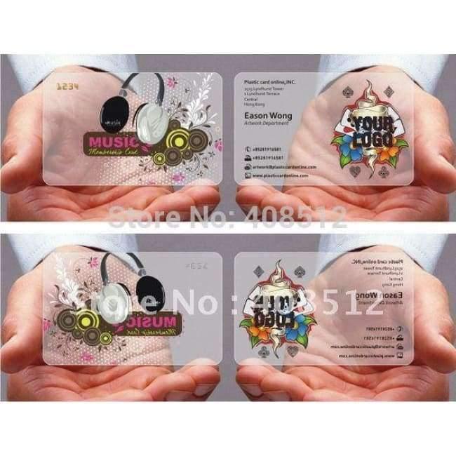Planet Gates 200 cards CMYK Free shipping print white ink transparen pvc business/name/visiting card printing