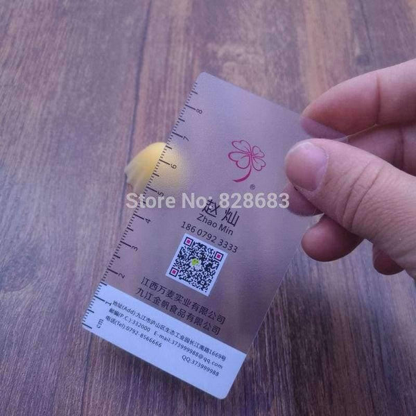 Planet Gates 200 pcs 1 lot Plastic cards with extra white ink printing for qr code special size phone size business card with rule 90*51mm