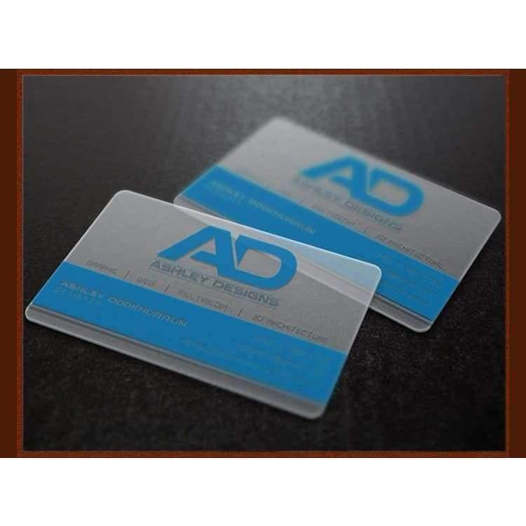 Planet Gates 200 pcs One faced CMYK printing transparent pvc business card in calendars, planners & cards