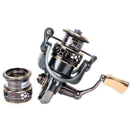 Planet Gates Jaguar 1000 2000 3000 4000 5000 Spinning Fishing Reel 9+1BB .2:1 4Kg Double Metal Spool Lure Reel Moulinet Peche
