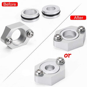 Planet Gates 200000219 aluminiowy zestaw kołnierzy czujnika map, rura intercoolera, adapter do VW JETTA GOLF BEETLE Audi A4 MK4 1.8T Adp071