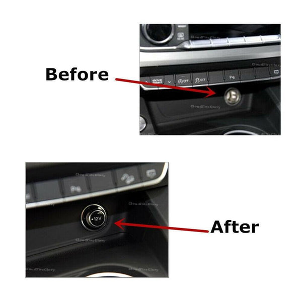 Planet Gates 200000228 4L0919311 8WD919311 Lighter Cover Chrome Plated Cigarette Lighter Plug 12V For Audi A3 A4 A5 A6 A7 Q3 Q5 Q7 Q2 TT RS6 RS7 S3 S4