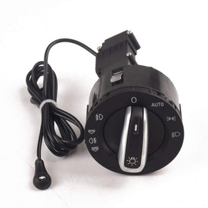 Planet Gates 200000228 Chrome Headlight Switch Control Fog Light Switch Control For Audi A6 S6 C6 RS6 Allroad A3 Q7 Replace Module