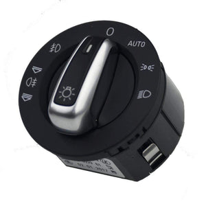 Planet Gates 200000228 Chrome Headlight Switch Control Fog Light Switch Control For Audi A6 S6 C6 RS6 Allroad A3 Q7 Replace Module