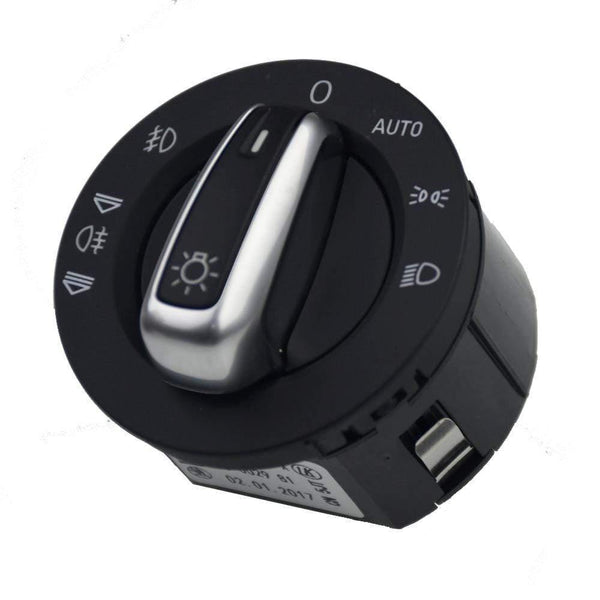 Planet Gates 200000228 Chrome Headlight Switch Control Fog Light Switch Control For Audi A6 S6 C6 RS6 Allroad A3 Q7 Replace Module