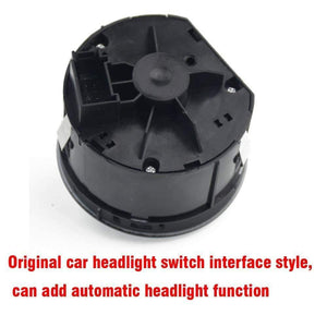 Planet Gates 200000228 Chrome Headlight Switch Control Fog Light Switch Control For Audi A6 S6 C6 RS6 Allroad A3 Q7 Replace Module