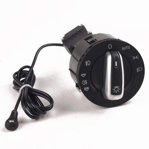 Planet Gates 200000228 Chrome Headlight Switch Control Fog Light Switch Control For Audi A6 S6 C6 RS6 Allroad A3 Q7 Replace Module