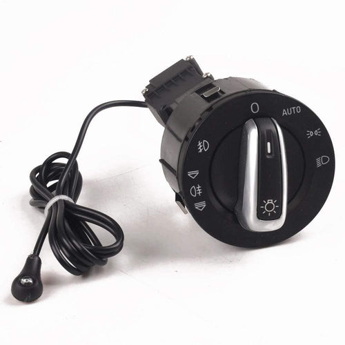 Planet Gates 200000228 Chrome Headlight Switch Control Fog Light Switch Control For Audi A6 S6 C6 RS6 Allroad A3 Q7 Replace Module