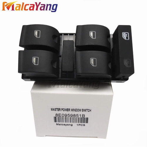 Planet Gates 200000228 Hiqh Quility Electric Powert Master Window Switch Button For AUDI A4 B6 2003- B7 SEAT Exeo 8E0 959 851 8E0 959 855 8E0959851B