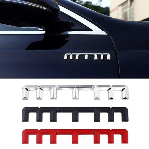 Planet Gates 200000241 1 Pcs Car Sticker MTM 3D Metal Logo Badge Emblem For Audi A4 A3 A6 A5 A4L S3 S4 S5 S6 S7 S8 Q3 Q5 Q7 RS3 RS4  Styling Accessory