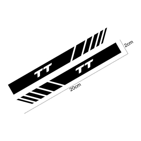 Planet Gates 200000241 2PCS Car Rearview Mirror Stickers For Audi A3 8P 8V A4 B8 B6 A6 C6 C5 Q2 Q3 Q5 Q7 Q8 TT TTS Auto Accessories Vinyl Film Decals