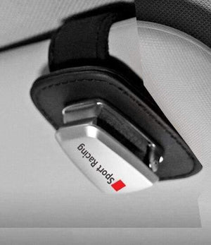 Planet Gates 200000241 Black Genuine Leather Car Sunshade Decoration Sticker For Audi Sline A1 A3 A4 A5 A6 A7 A8 Q3 Q5 Q7 S3 S4 S5 S6 S7 S8 TT RS