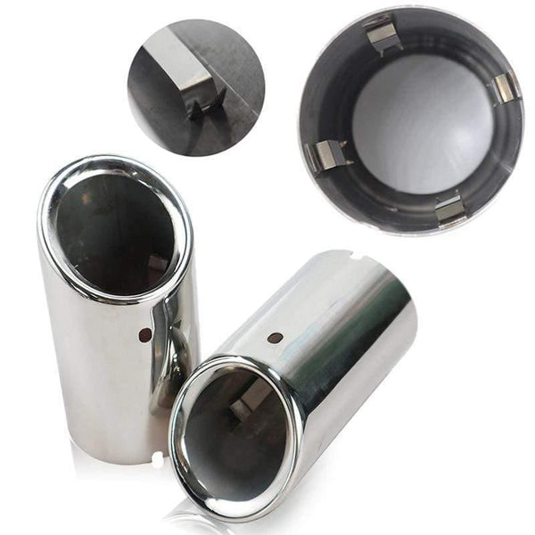 Planet Gates 200000241 Car Stainless Steel Chrome Exhaust Headers Tip Pipe Tail Rear Muffler Pipe For Audi A4 B8 A4L Q5 2007-2014 Car Accessories