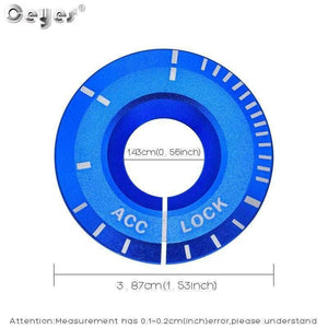 Planet Gates 200000241 Ceyes Car Engine Start Ignition Cover Styling Ringhole Sticker Accessories Case For Volkswagen Golf VW Polo Passat For Seat Audi