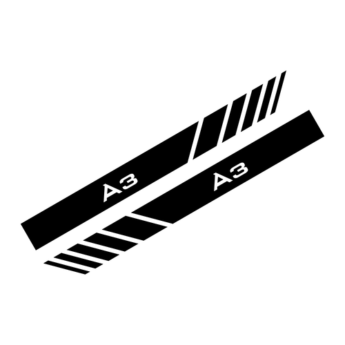 Planet Gates 200000241 For A3 / Black 2PCS Car Rearview Mirror Stickers For Audi A3 8P 8V A4 B8 B6 A6 C6 C5 Q2 Q3 Q5 Q7 Q8 TT TTS Auto Accessories Vinyl Film Decals