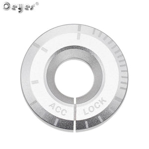 Planet Gates 200000241 Silver Start Ring Ceyes Car Engine Start Ignition Cover Styling Ringhole Sticker Accessories Case For Volkswagen Golf VW Polo Passat For Seat Audi