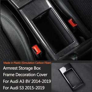 Planet Gates 200000474 Armrest Frame for A3 Car Styling Accessories Central Armrest Box Storage Tray Glove Box Pallet Case For Audi A3 8V S3 A4 S4 A5 S5 Q2 Q3 Q5 SQ5 Q5L