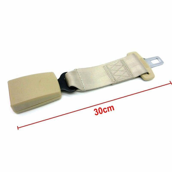 Planet Gates 200000488 30cm Beige Metal Tongue Width 21mm Car Seat Belt Safety Extension Seatbelt Extenders For Auto Belts Child Seats - Black Beige Gray