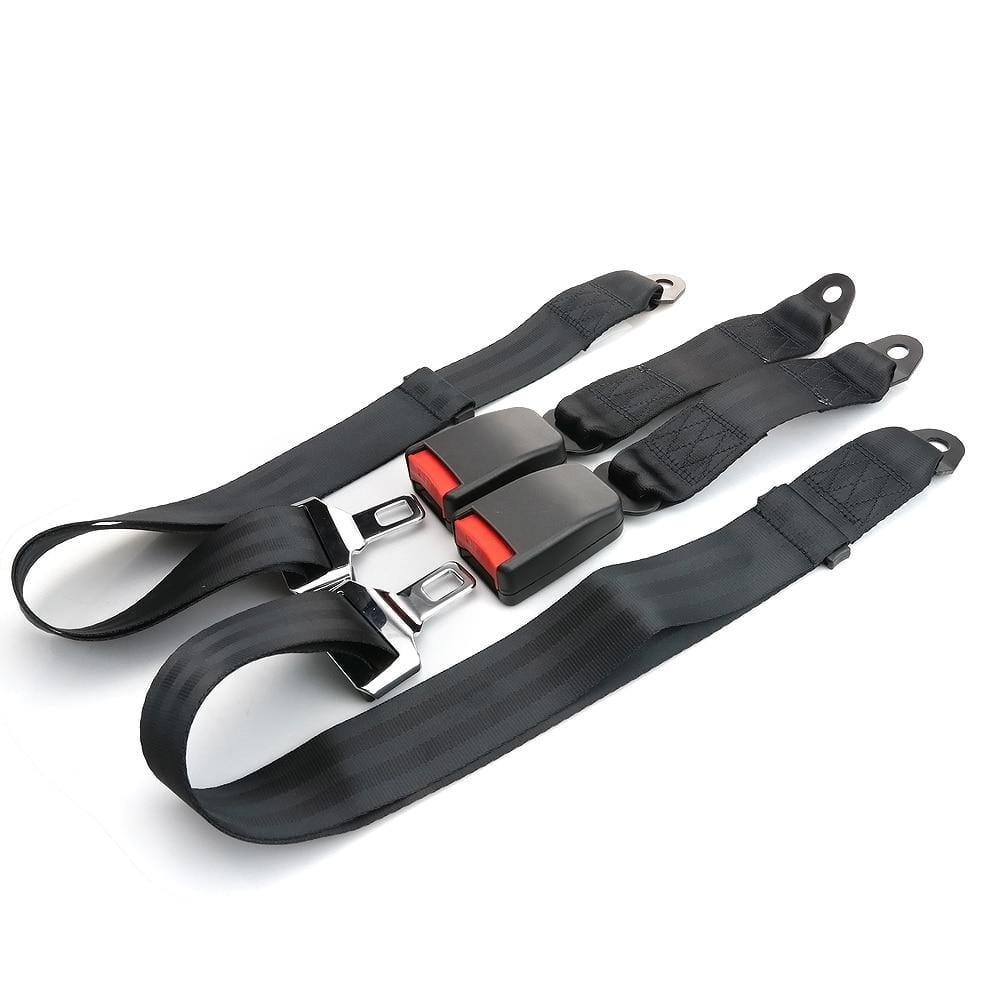 Planet Gates 200000488 3C Certificate Safety Belt Vehicle Automotive Car Extension Extender Strap Safety Belt Adjustable Seat Belt Black Universal 2kit